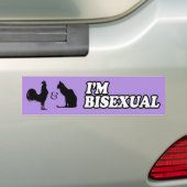 IK BEN BISEKSUEEL -.png Bumpersticker (Op auto)