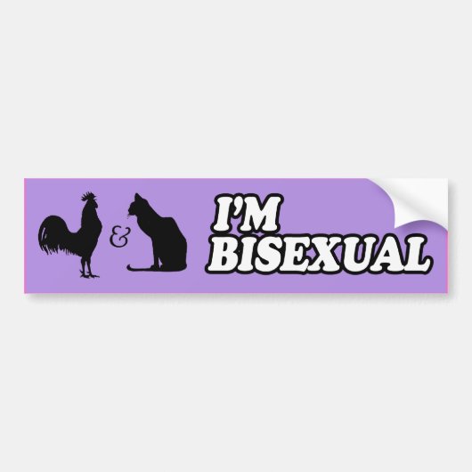 IK BEN BISEKSUEEL -.png Bumpersticker (Voorkant)