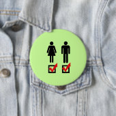 Ik ben biseksueel ronde button 4,0 cm (In situ)