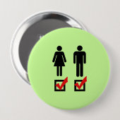 Ik ben biseksueel ronde button 4,0 cm (Voorkant /achterkant)