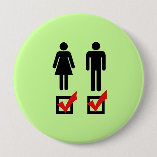 Ik ben biseksueel ronde button 4,0 cm (Voorkant)