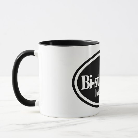 "Ik ben Bistitchual - Ik brei en haak" mok (Links)