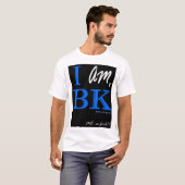 Ik ben BK - Blk/blauw - Mannen T-shirt (Voorkant volledig)