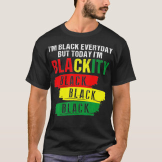 Ik ben Black African American Black Power Ju T-shirt