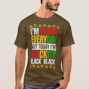 Ik ben Black African American Mannen Women June T-shirt
