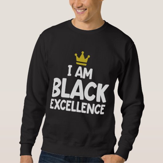 Ik ben Black Excellence African American History M Trui (Voorkant)