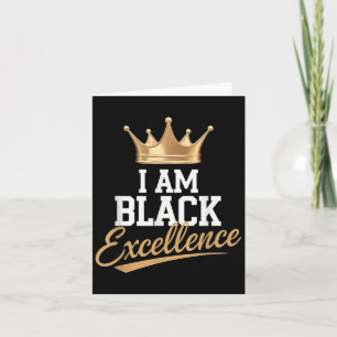 Ik ben Black Excellence Black Geschiedenis Afro Mo Kaart