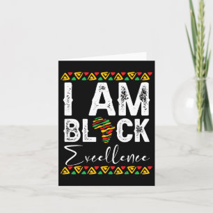 Ik ben Black Excellence Black History Month Juntee Kaart