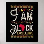 Ik ben Black Excellence Black History Poster (Voorkant)