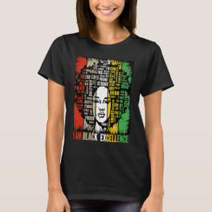 Ik ben Black Excellence Melanin Women Black Month T-shirt