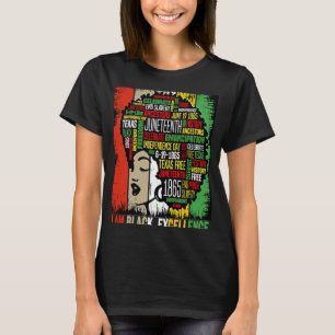 Ik ben Black Excellence Melanin Women Black Month  T-shirt