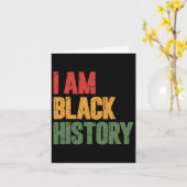 Ik ben Black History 1 Kaart (Gele Bloem)