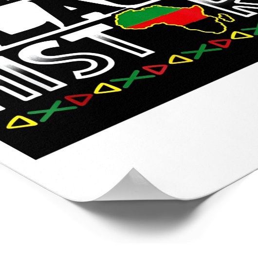 Ik ben Black History Bhm Poster (Hoek)