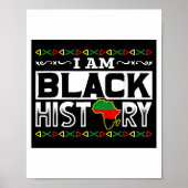 Ik ben Black History Bhm Poster (Voorkant)