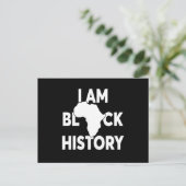 Ik ben Black History Black Lives Matter Briefkaart (Staand voorkant)