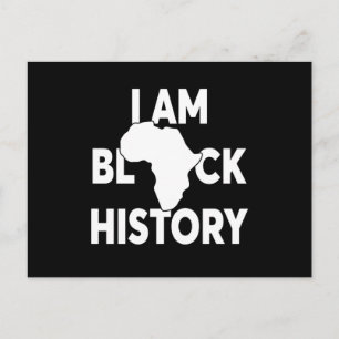 Ik ben Black History Black Lives Matter Briefkaart