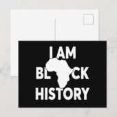 Ik ben Black History Black Lives Matter Feestdagenkaart (Voorkant / Achterkant)