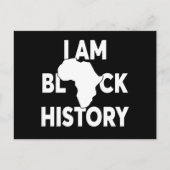 Ik ben Black History Black Lives Matter Feestdagenkaart (Voorkant)
