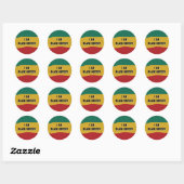 Ik ben Black History Flag Sticker (Vel)