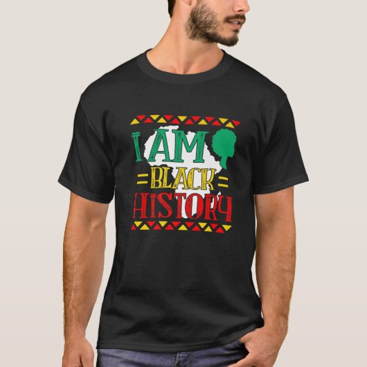 Ik ben Black History Future Melanin King Kinder Bl T-shirt (Voorkant)