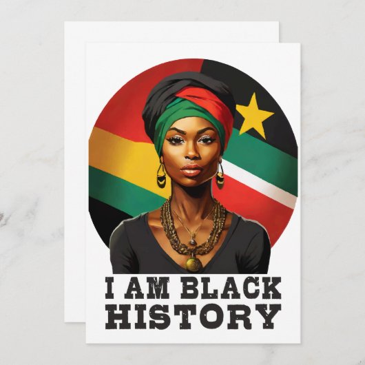Ik ben Black History Kaart (Voorkant / Achterkant)