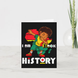 Ik ben Black History Maand Kinder Boys Afro Africa Kaart