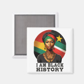 Ik ben Black History Magneet (Voorkant / Achterkant)
