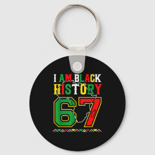 Ik ben Black History Month 67 Meme Afro-Amerikaan Sleutelhanger