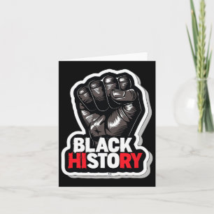 Ik ben Black History Month African Pride Black Fis Kaart