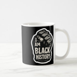 Ik ben Black History Month African Pride Black Fis Koffiemok