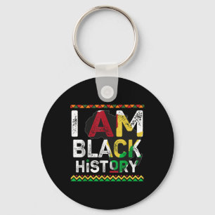 Ik ben Black History Month Afrikaanse trots ontwer Sleutelhanger