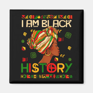 Ik ben Black History Month Afro-Amerikaans voor vr Magneet
