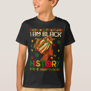 Ik ben Black History Month Afro-Amerikaans voor vr T-shirt