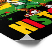 Ik ben Black History Month Afro-Amerikaanse Dabbin Poster (Hoek)