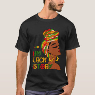 Ik ben Black History Month Afro-Amerikaanse Junete T-shirt