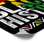 Ik ben Black History Month Afro-Amerikaanse trots Poster (Hoek)