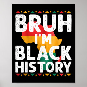 Ik ben Black History Month Afro-Amerikaanse trots Poster