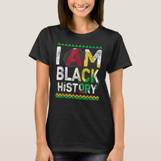 Ik ben Black History Month Afro-Amerikaanse trots  T-shirt
