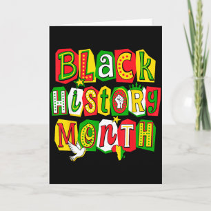 Ik ben Black History Month Afro-Amerikaanse Zwarte Kaart