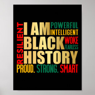 Ik ben Black History Month American African Pride  Poster