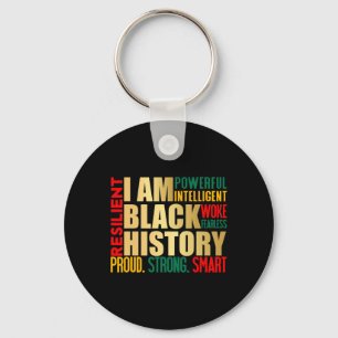 Ik ben Black History Month American African Pride  Sleutelhanger