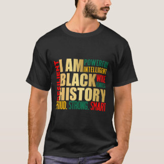 Ik ben Black History Month American African Pride  T-shirt