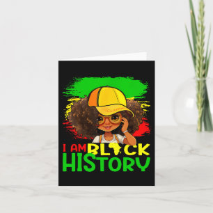 Ik ben Black History Month Black Melanine Queen Gi Kaart