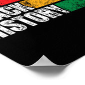 Ik ben Black History Month Funny  Juneteenth Poster (Hoek)