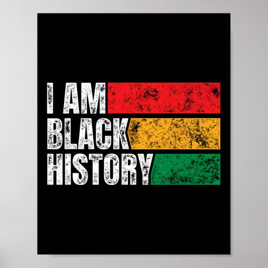 Ik ben Black History Month Funny  Juneteenth Poster (Voorkant)