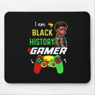Ik ben Black History Month Gamer Afro-Amerikaanse Muismat