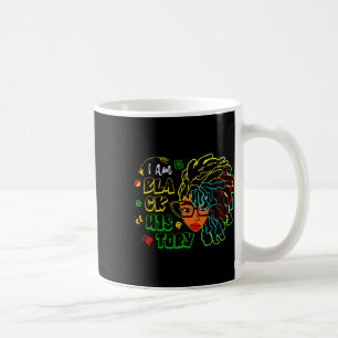 Ik ben Black History Month Loc'd Meisje Zwarte Vro Koffiemok