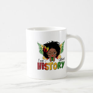 Ik ben Black History Month Schattigee Melanin Afro Koffiemok