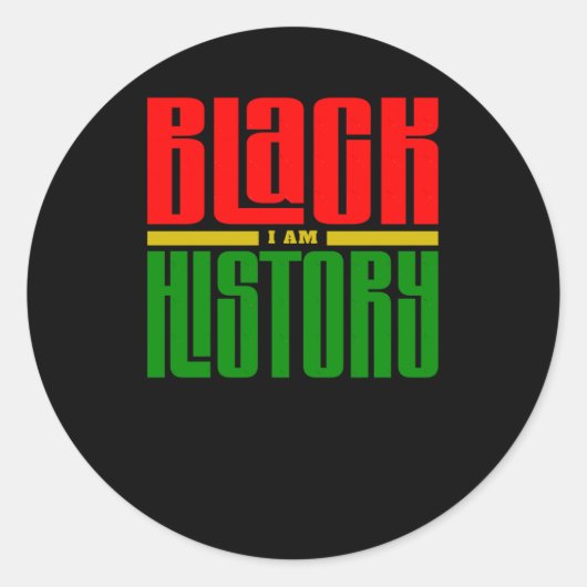 Ik ben Black History Sticker 4 (Voorkant)