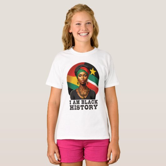 Ik ben Black History T-shirt (Voorkant volledig)